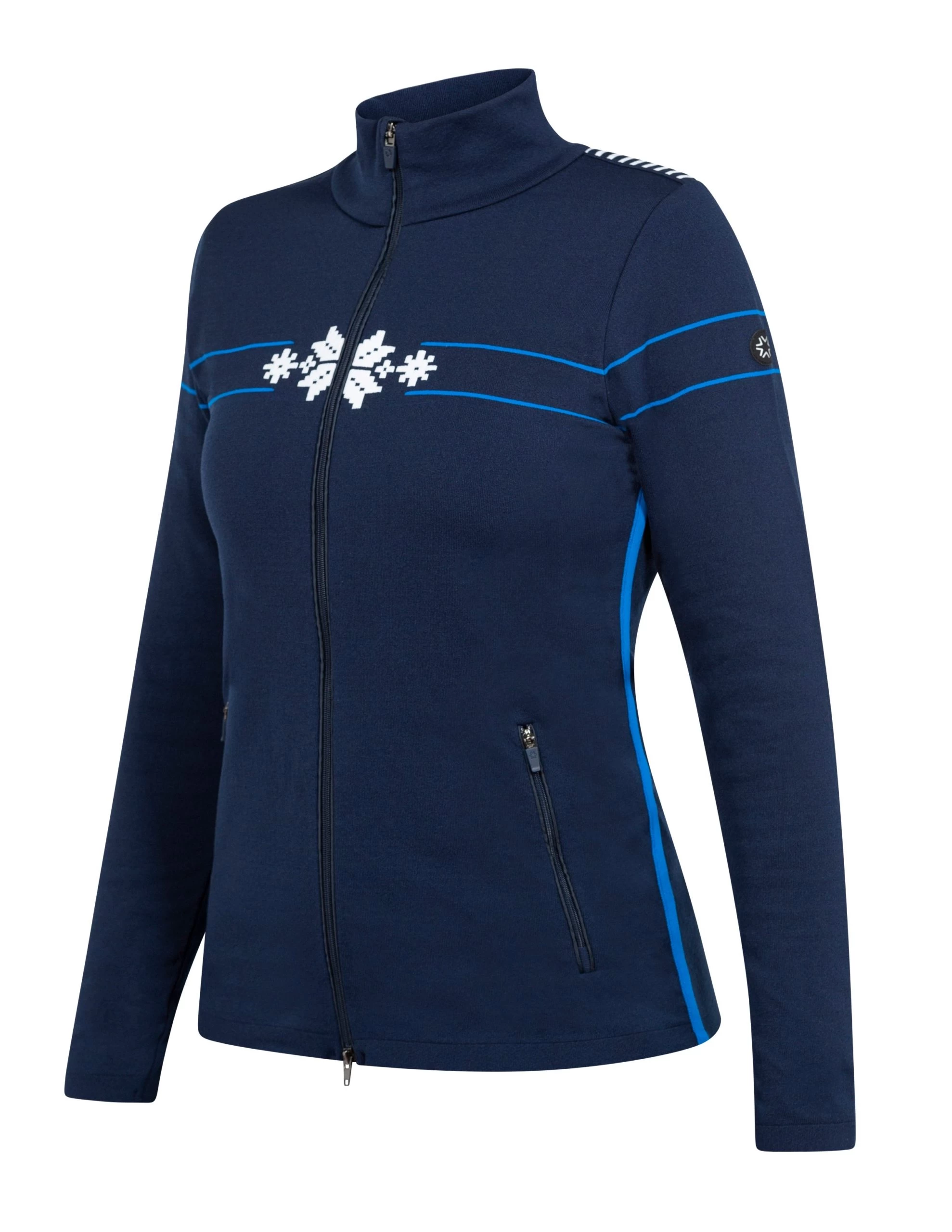 CHANDAIL BELLA 1/2 ZIP NAVY / RED XL