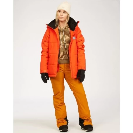 Doudoune De Ski BILLABONG Down Rider Orange Feu Femme – Image 3
